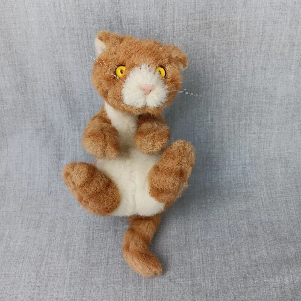 Applause Avanti Orange Striped Tabby Cat Plush Baby Replacement Kitten 1987 VTG
